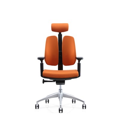 Footrest Saddle Leather Ergonomic Chair Swivel Aluminum Alloy Base 3D Design Back