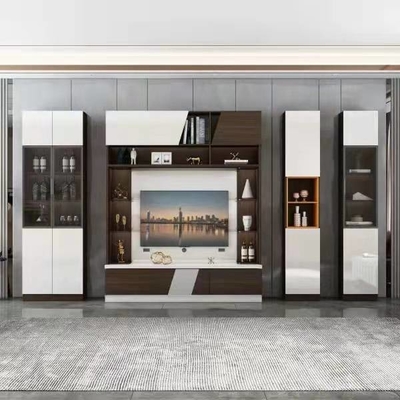 Durable MDF Wooden TV Cabinet Stand Modern Living Room Furniture