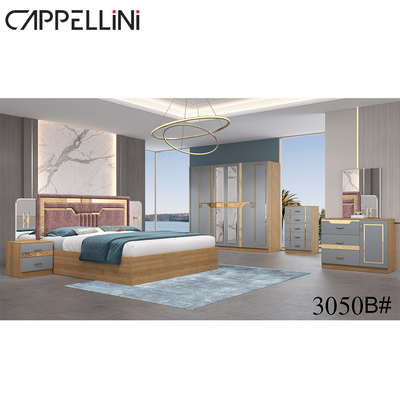 Luxury Adjustable Full Bedroom Sets Furniture Simple Assembly Durable ODM
