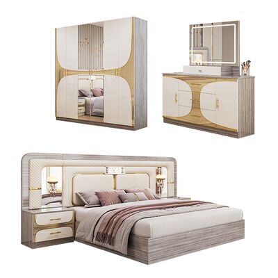 Foshan Wholesale Cheap Turkish Bedroom Sets king Size Bed Frame Luxury Home Room Suite Wooden Modern Bedroom Furniture Set