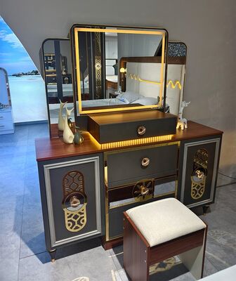 Foshan Wholesale Luxury Complete Bedroom Sets 5 Pieces king Size Bed Suite Wooden Frame Turkish Modern Bedroom Furniture Set