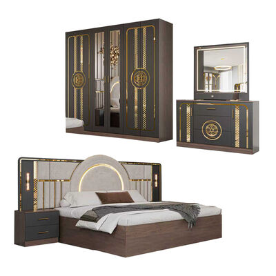 Cheap Wholesale Modern Bedroom Furniture Set Complete king Size Bed Room Suite Wooden Frame Home Luxury Turkish Bedroom Sets