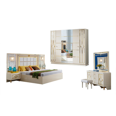Solid Wood King Bedroom Sets Minimalist Wood Panel Master Bedroom Furniture