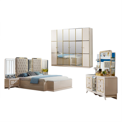 Environmental MD PU Nordic Bedroom Sets Furniture 820-2