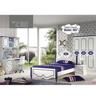 Cappellini Scratch Proof Eco Friendly Children Bedroom Sets Furniture White