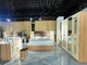 Solid Wood Home Bedroom Furniture Set Durable MDF Panel Bed Wardrobe