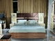 Solid Wood Home Bedroom Furniture Set Durable MDF Panel Bed Wardrobe
