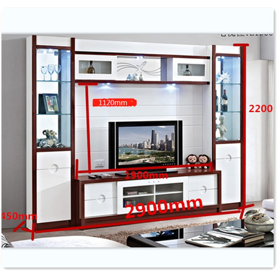 Modern European TV Cabinet Furniture Bunnings Doors Bifold Bookshelf Built Style