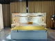 Mid Century Solid Modern Bedroom Suite With Home Cherry Light Dresser King Bed