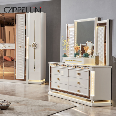 Luxury Royal Modern Wood Frame Double King Size Bed Leather Headboard Home Classic Queen Wooden Full Bedroom Furniture