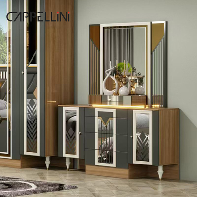 American Wood Frame Double Leather King Size Bed Home Master Room Suite Wooden Cheap Full Modern Bedroom Furniture Set
