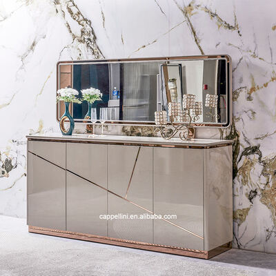 Wholesale Complete Modern Luxury Dining Room Sets Home Furniture Storage Simple Wooden 6 Seater Dining Table and Chairs Set