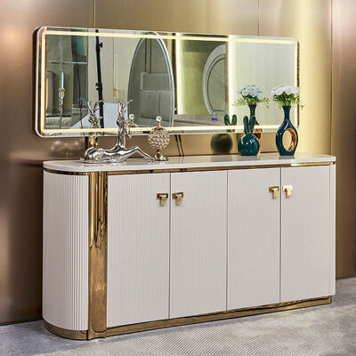 Modern Luxury Home Wooden Dining Table and Chairs Set 6 Seater Furniture White Complete Wood Dining Room Sets