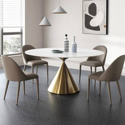 Modern Design Restaurant Metal Base Gold Dining Table 4 6 Seater Chair Set Home Furniture Dining Room Luxury Dining Table