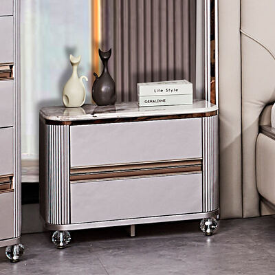 Contemporary Luxury Leather Double Bed Complete Bedroom Sets Master Room Wooden Frame Modern King Size Bedroom Furniture Set