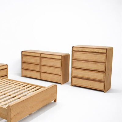 American Classic Solid Wood Complete Bedroom Set king Size Bed Double Home Room Modern Luxury Wooden Bedroom Furniture Set