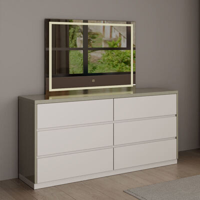 Modern luxury wooden Bedroom Sets Furniture with storage reclining lighted headboard and simple assembly for home hotel apartment