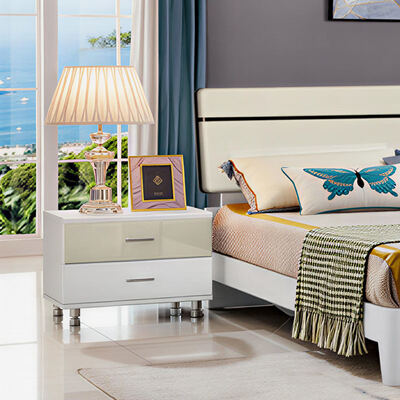 Wooden King Size Bedroom Furniture Set with Storage Minimalist Cozy High Quality Master Suite Luxury Modern