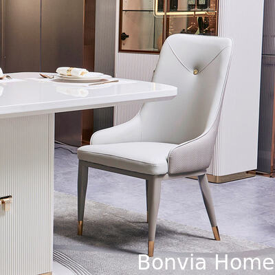 Modern White Wooden Luxury Dining Room Sets 6 Seater Complete Home Furniture Storage Large Wood Dining Table and Chairs Set