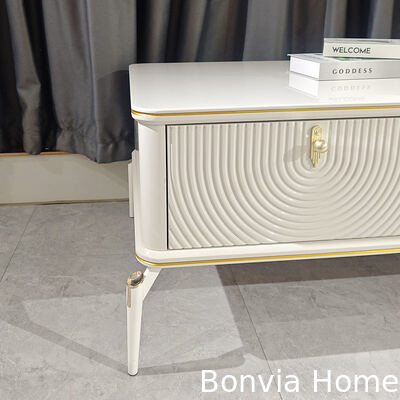 Modern Design Rectangle White Wood TV Stands Living Room Furniture Large Storage Wooden Luxury Home TV Cabinet