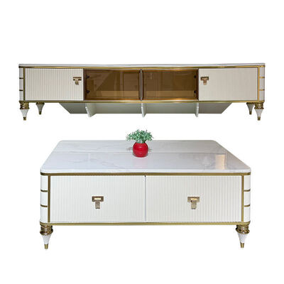 High Quality Nordic White Wooden Tv Stand Storage Home Furniture Hotel Modern Luxury MDF Living Room Tv Cabinet