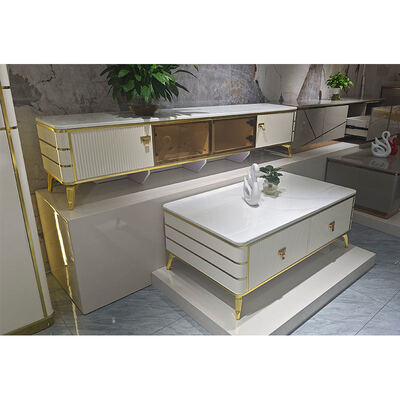 High Quality Nordic White Wooden Tv Stand Storage Home Furniture Hotel Modern Luxury MDF Living Room Tv Cabinet