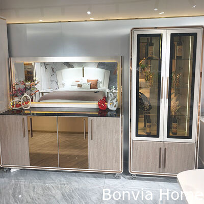 Modern Luxury House Wooden Dining Table Set 6 Seater Chairs Rectangle Home Restaurant Complete Dining Room Furniture Set