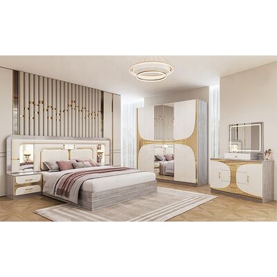 Foshan Wholesale Cheap Turkish Bedroom Sets king Size Bed Frame Luxury Home Room Suite Wooden Modern Bedroom Furniture Set