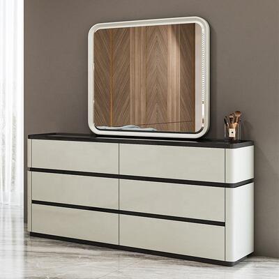 Chambre a Coucher Complet Luxury Bedroom Sets Lighted Headboard king Size Bed Wooden Frame Double Modern Bedroom Furniture Set