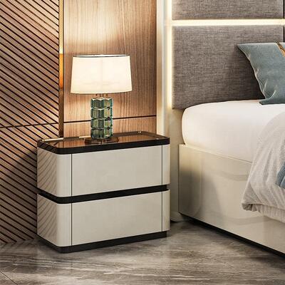 Chambre a Coucher Complet Luxury Bedroom Sets Lighted Headboard king Size Bed Wooden Frame Double Modern Bedroom Furniture Set