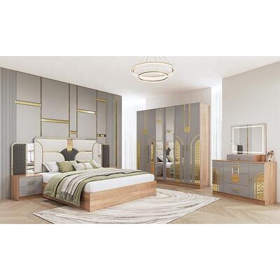 Chambre a Coucher Complet Turkish Bedroom Sets king Size Bed Room Double Wooden Frame Cheap Luxury Modern Bedroom Furniture Set
