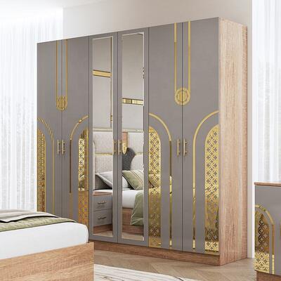 Chambre a Coucher Complet Turkish Bedroom Sets king Size Bed Room Double Wooden Frame Cheap Luxury Modern Bedroom Furniture Set
