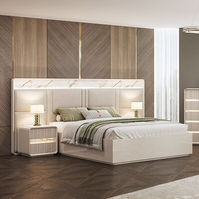 Wholesale Contemporary Bedroom Furniture Set Home Master Room Hotel Apartment Wooden Frame king Size Modern Luxury Bedroom Sets