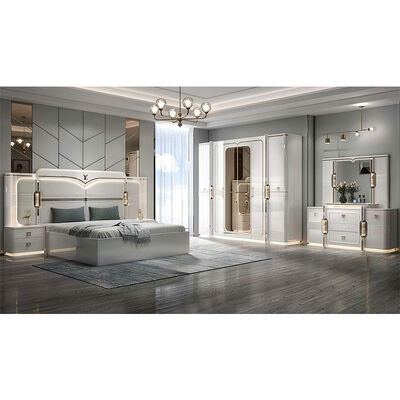 Ensembles De Chambre Coucher king Size Luxury Bedroom Sets Home Double Bed Room Wooden Turkish Modern Bedroom Furniture Set
