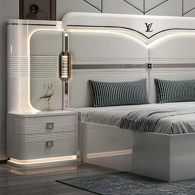Ensembles De Chambre Coucher king Size Luxury Bedroom Sets Home Double Bed Room Wooden Turkish Modern Bedroom Furniture Set