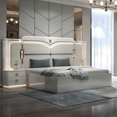 Ensembles De Chambre Coucher king Size Luxury Bedroom Sets Home Double Bed Room Wooden Turkish Modern Bedroom Furniture Set