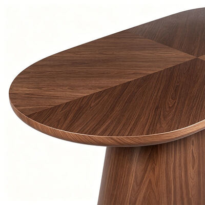 Salle Manger Complet 6 Places Modern Dining Room Furniture Oval Wooden Dining Table 6 Seater Home Restaurant Dining Table Set