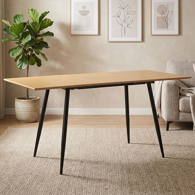 Cheap Wholesale Minimalist Folding Dining Table Dining Room Furniture Home Kitchen Wooden Modern Extendable Dining Table