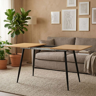 Cheap Wholesale Minimalist Folding Dining Table Dining Room Furniture Home Kitchen Wooden Modern Extendable Dining Table