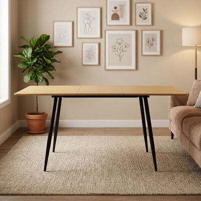 Cheap Wholesale Minimalist Folding Dining Table Dining Room Furniture Home Kitchen Wooden Modern Extendable Dining Table