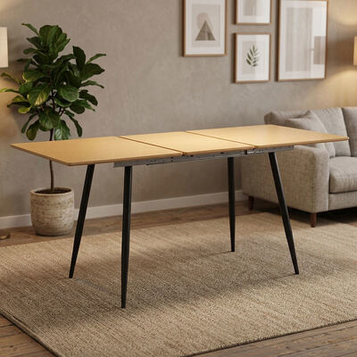 Cheap Wholesale Minimalist Folding Dining Table Dining Room Furniture Home Kitchen Wooden Modern Extendable Dining Table