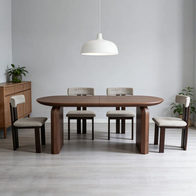 Modern Wooden Folding Expandable Dining Table Dining Room Furniture Nordic Home Restaurant Luxury Extendable Dining Table Set