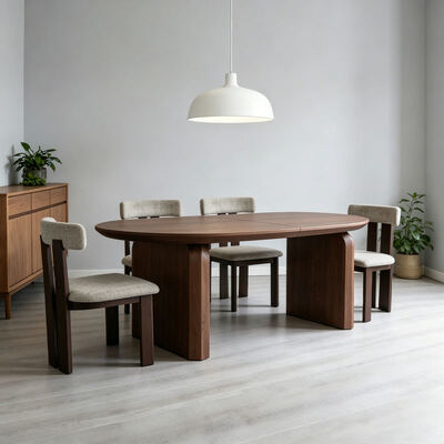Modern Wooden Folding Expandable Dining Table Dining Room Furniture Nordic Home Restaurant Luxury Extendable Dining Table Set