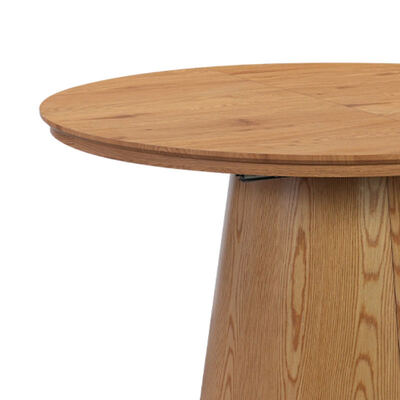 Minimalist Round Extendable Dining Table Wooden Dining Room Furniture Foldable Space Saving Home Modern Folding Dining Table