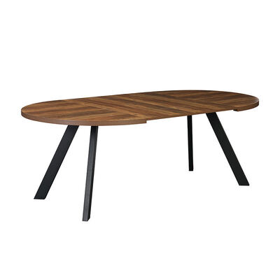 Wholesale Modern Wooden Extendable Dining Table Folding Dining Room Furniture Simple Round Adjustable Expandable Dining Table