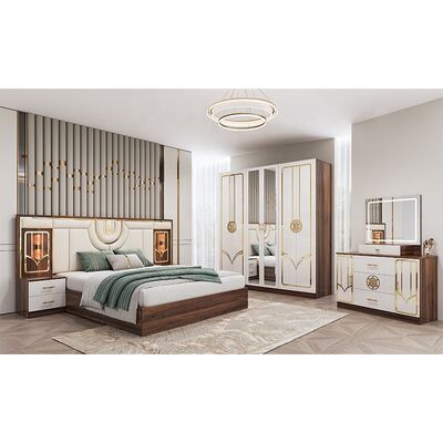 China Wholesale Cheap Turkish Bedroom Furniture Set Wooden Frame Luxury king Size Bed Double Full Modern Luxury Bedroom Sets