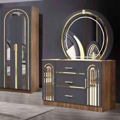 Turkish Style Bedroom Sets Luxury king Size Bed Home Master Room Wooden Frame Contemporary Complete Modern Bedroom Furniture Set