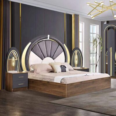 Turkish Style Bedroom Sets Luxury king Size Bed Home Master Room Wooden Frame Contemporary Complete Modern Bedroom Furniture Set
