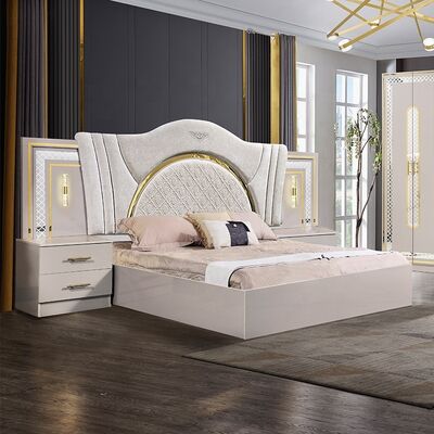 Chambre a Coucher Complet Lit Deux Places Bedroom Sets king Size Bed Room Suite Wooden Frame Modern Luxury Bedroom Furniture Set