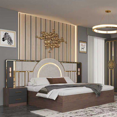 Cheap Wholesale Modern Bedroom Furniture Set Complete king Size Bed Room Suite Wooden Frame Home Luxury Turkish Bedroom Sets